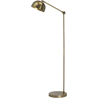 Industrialna lampa podłogowa Brighton mosiądz